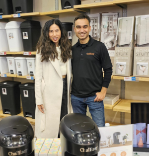 Samir Sahoo with influencer Charlene Wong