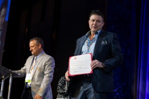 Michael Bell with Andrea Schulte awarded State Honors for student artwork supporting Developmental D