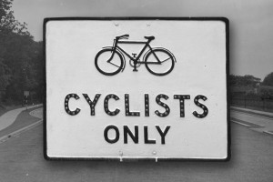 Cyclists Only Cycle Track Sign, 1930s