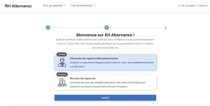 candidat/company sign-up