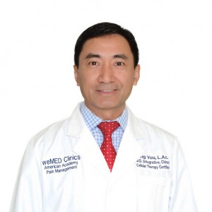 Dr. Bing You, an Acupuncturist and Herbologist with weMED Integrative Medicine and Holistic Aesthetics 