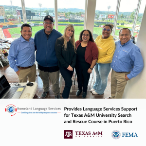 Homeland Language Services Founder and Co-founder with Texas A&M University team
