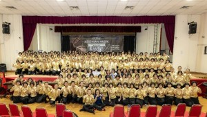 Group photos of Jit Sin High School Chinese Orchestra