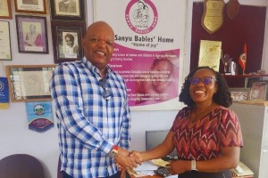 Emmanuel Katto and Sanyu Babies Home partnership