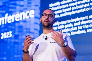 Ahmed Nuaman Firemind Managing Director Presenting at AWS Conference