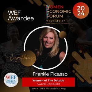 Frankie Picasso, Executive Director of Girl Power USA, Receives the Women of the Decade Award from Women Economic Forum
