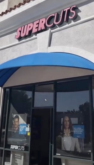 Faith Barrett Supercuts Window 