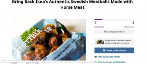 IKEA Fans Launch Petition To Bring Back Swedish Meatballs Made With Horse Meat
