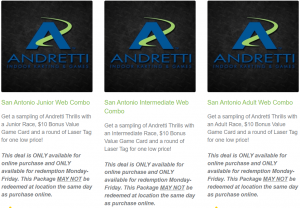 CHECK OUT OUR EXCLUSIVE ONLINE PACKAGES