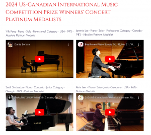 US-Canadian International Music Competition Logo