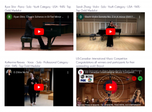 US-Canadian International Music Competition Winners
