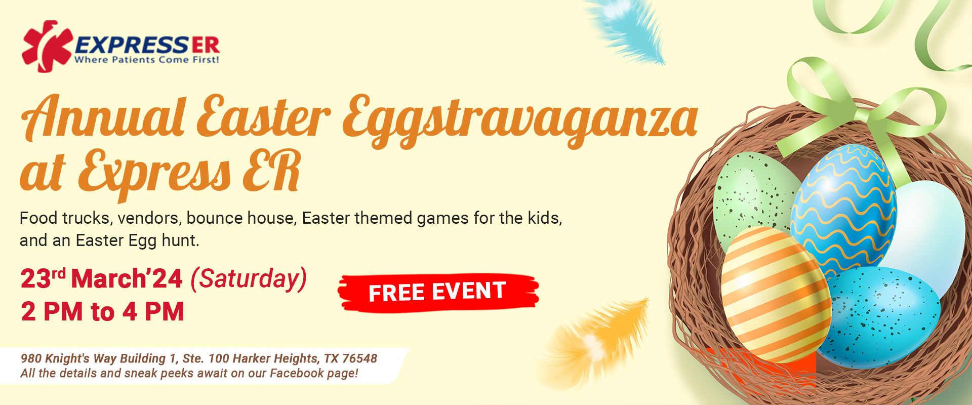 Easter Eggstravaganza at Express Emergency Room Harker Heights! IssueWire