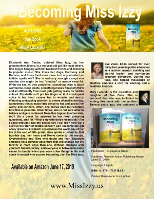 American Authors Sue Zook and Mary Lazarski Announces Debut Novel “Becoming Miss Izzy”