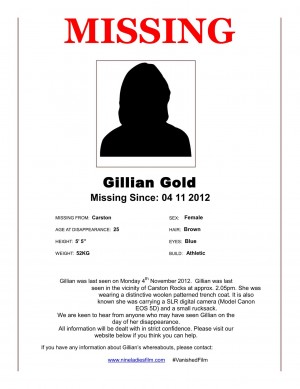 Gillian Gold Missing Poster