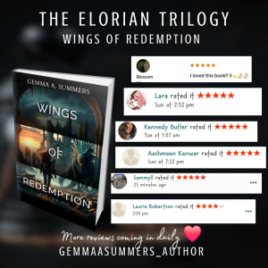 A spell-bounding romantasy novel - Wings of Redemption - A Tale of Broken Hearts