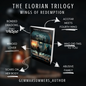 A spell-bounding romantasy novel - Wings of Redemption - A Tale of Broken Hearts