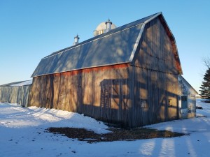This is the barn that became the great room with the fireplace