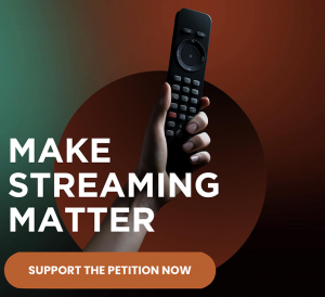 StreamForChange.org invites people to sign the petition to make an impact on the streaming giants