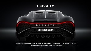 BUGATTI NUMBERPLATE BU66ETY SET TO BREAK WORLD RECORD