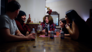 (left to right) Zachery Covell, Juan Rodrigeuz Leon, Cal Waldau, Sar Sutcliffe & Valeria Di Babbo