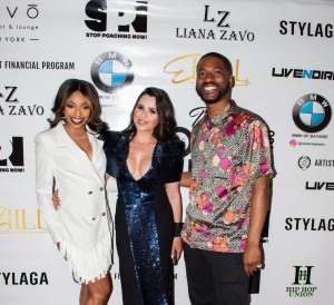 MTV host Jamila Mustafa with Liana Zavo honoring the legend Nipsey Hussle