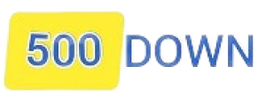 500 down logo