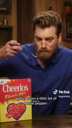 Good Mythical Morning MOCK-UP: Flamin' Hot Cheerios™, Sparks Demand for General Mills to Manufacture the Spicy Cereal