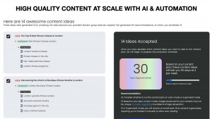 high quality content at scale