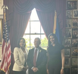 (From left to right) Guila Fakhoury, Congressman Joe Wilson, & Zoya Fakhoury