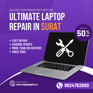 Afforable laptop repairs and accessories in Surat
