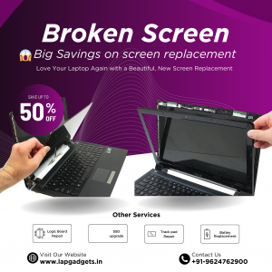 Revive your broken Laptop Screen at afforable rates at lapgadgets.in
