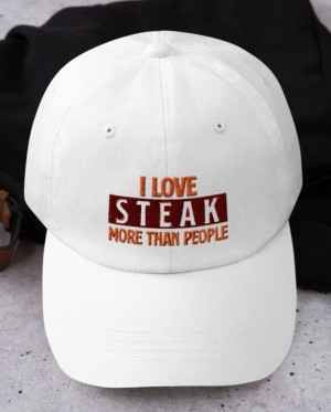 I Love Steak More Than People (Baseball Cap)