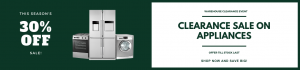 Clearance Sale on Appliances