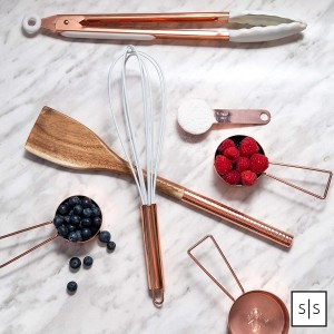 Copper Measuring Cups and Spoons Set Metal Measuring Cups and Spoons Set