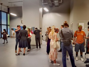 People gathering at RevArt Art Space