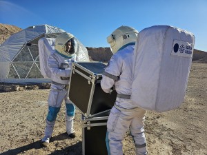 Astronaut training footage from Space Nation at Midland, TX.