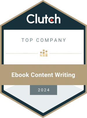 top clutch co ebook content writing 2024 award