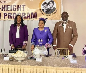 Rev. Dr. Gwendolyn Elizabeth Boyd, NCNW National Chair; Dr. A. Lois Keith and David Glenn