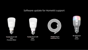 Yeelight Aurora Lightstrip and Yeelight Color Bulb Supporting HomeKit in Q3