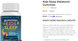 kids melatonin gummies