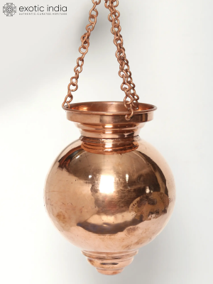 Hanging Shirodhara Pot In Copper Made In India