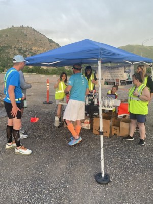 Supporters visit with Mending Minds Village