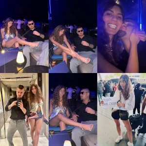 Emre Bardan and Bahar Candan hanging out.