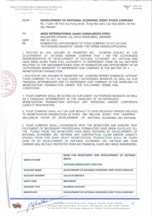 mandate letter