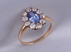 Antique Lavender Sapphire Ring 
