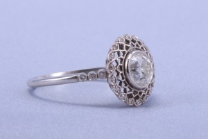 Old European Cut Diamond Ring 