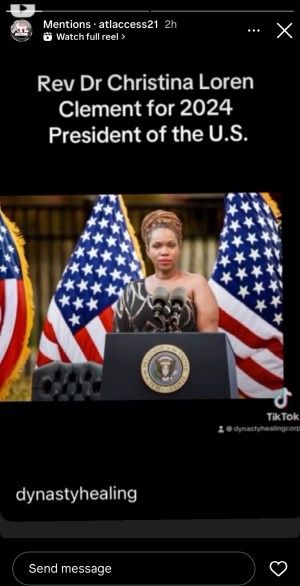 Rev Christina Clement, 2024 President of USA Candidate