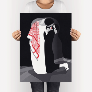 The Kiss, inspired by Gustav Klimt