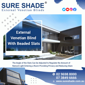 External Venetian Blind whit Beaded Slats