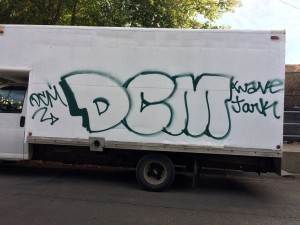 Graffiti remover for buses